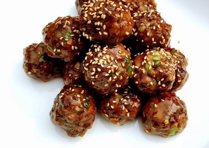 Sweet and Spicy Fullblood Wagyu Beef Korean Meatballs