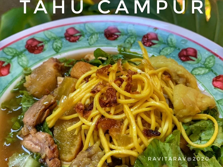 Cara Mudah Membuat Resep Tahu campur lamongan #dirumahaja yang Uenak Anti Ribet, Menggugah Selera