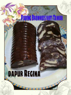 Foto resep puding brownies roti tawar