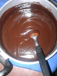 Una foto de Ganache de chocolate