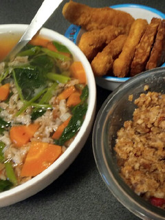 Foto resep Sayur Bening Kangkung Wortel + Sambal Tempe super easy