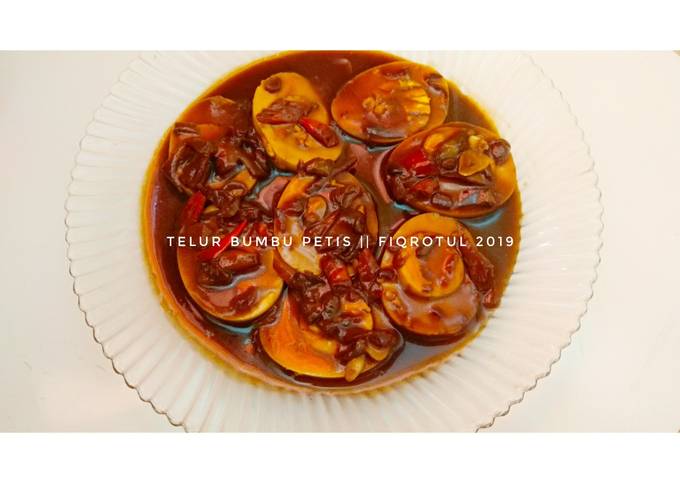 Resep Telur Bumbu petis yang Enak Banget