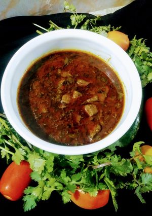 A picture of Kalaeji ka salan.
