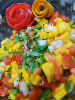 A picture of Mango salsa.