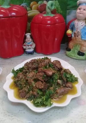 صورة لوصفة كبدة دجاج