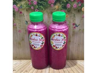 Masakan Populer Diet Juice Dragon Fruit Jicama Pear Lime Tomato Lezat Mantap