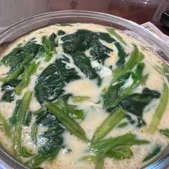 菠菜蒸蛋-レシピのメイン写真