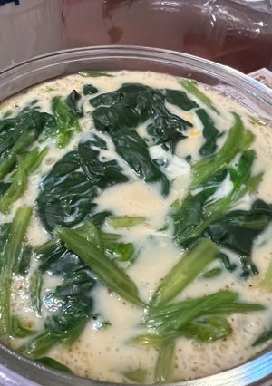 菠菜蒸蛋 的食譜成品照片