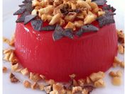 Una foto de sandia con chocolate