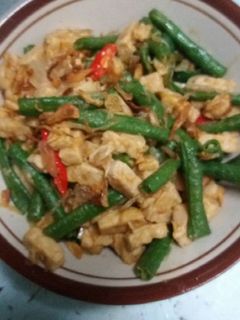 Foto resep Oseng tempe kacang panjang