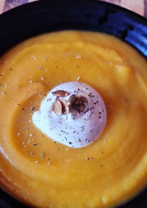O poză a rețetei Supa crema de dovleac🎃🍁.