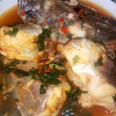 A picture of Fresh fish pepper soup.