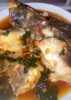 A picture of Fresh fish pepper soup.