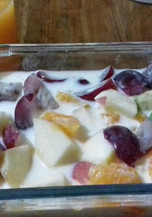 Foto resep Salad buah saus yogurt