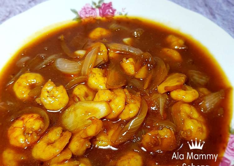 Resep Udang goreng Saus Tiram Madu Ala Mammy Scheza #kamismanis Anti Gagal