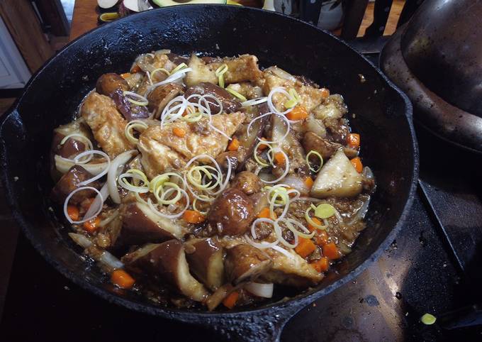 Garlic Clove Eggplant with Tofu