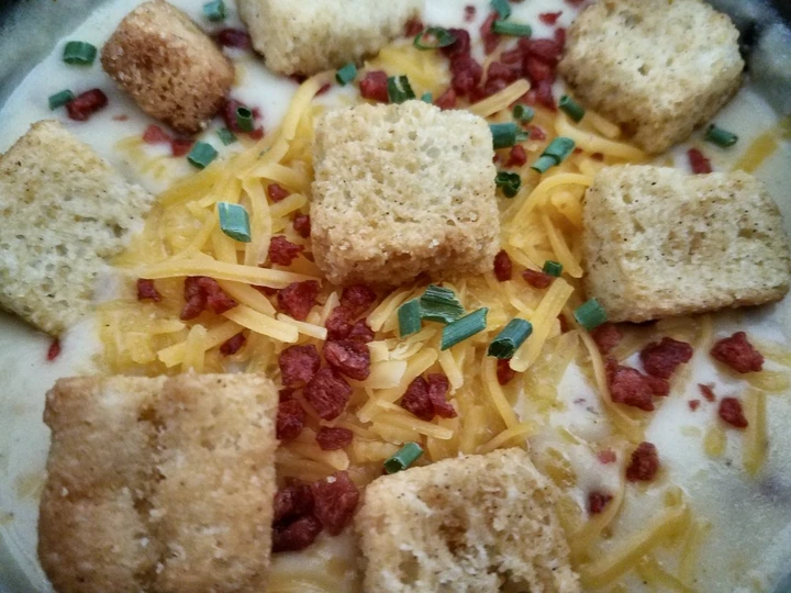 Easy Way Make Recipe Loaded Cauliflower cheese soup that is Delicious, Really Delicious}