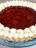Tarta de frutillas con crema pastelera 🍓🍰