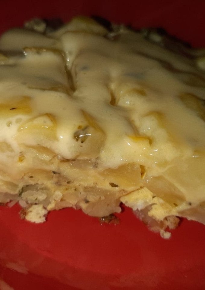 Una foto de Tortilla de papas con queso