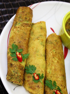 A picture of Moong Dal Cheela.