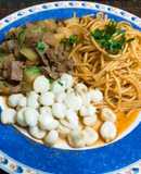 Chanfainita con Tallarín