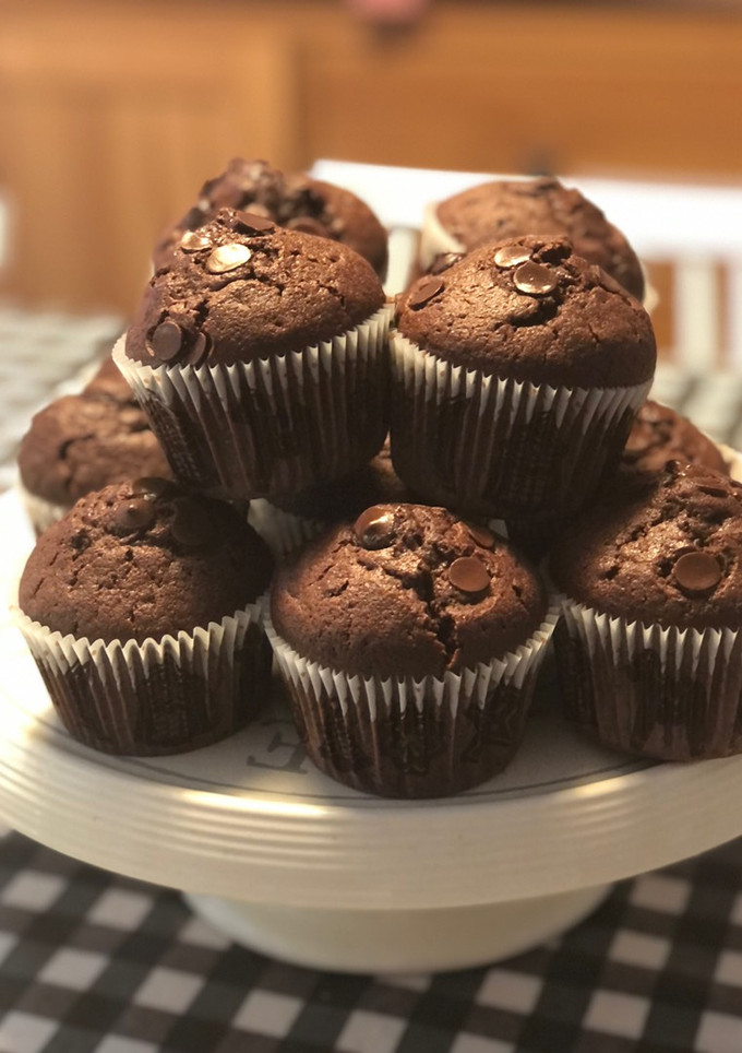 Una foto de Magdalenas triple chocolate