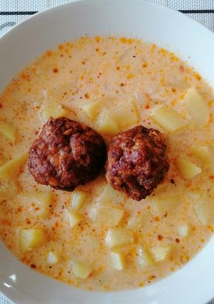 Fűszeres krumplifőzelék recept fotója