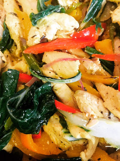 Una foto de Fajitas con pechugas