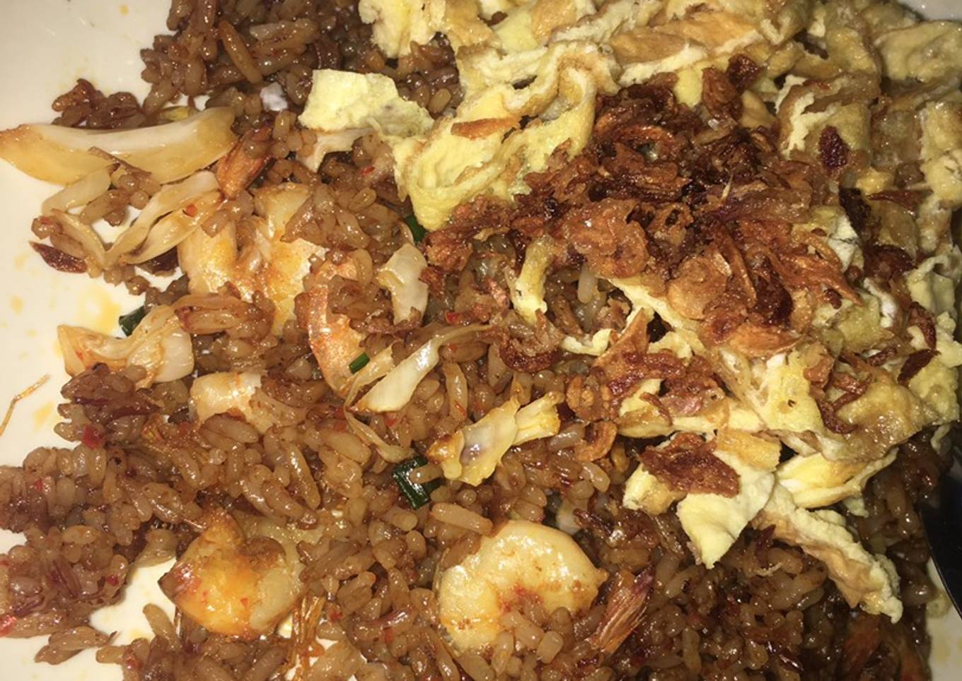Nasi goreng seafood ala-ala Restoran