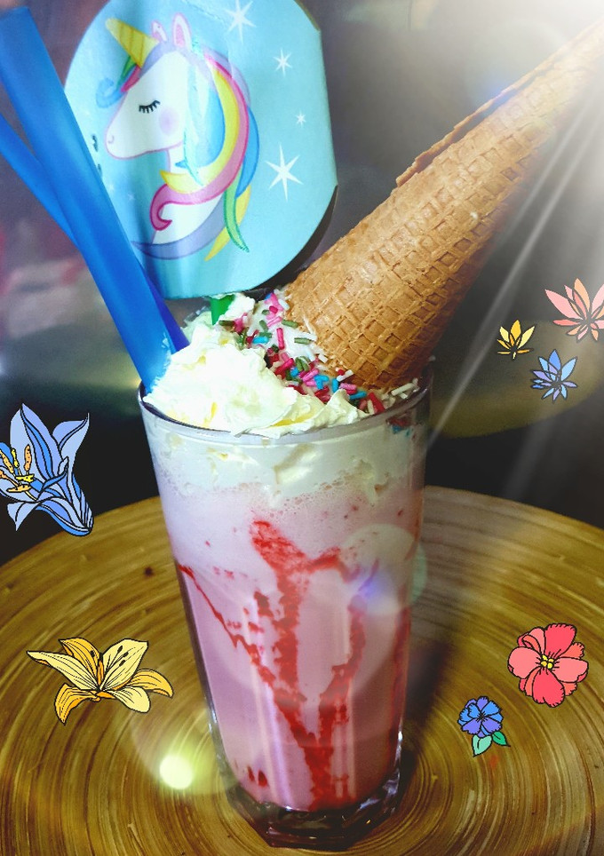 Una foto de Batido de unicornio