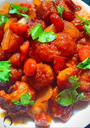 A picture of Soya chilli.