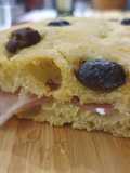 Rustic Pumpkin Focaccia with Sourdough and Taggiasca Olives