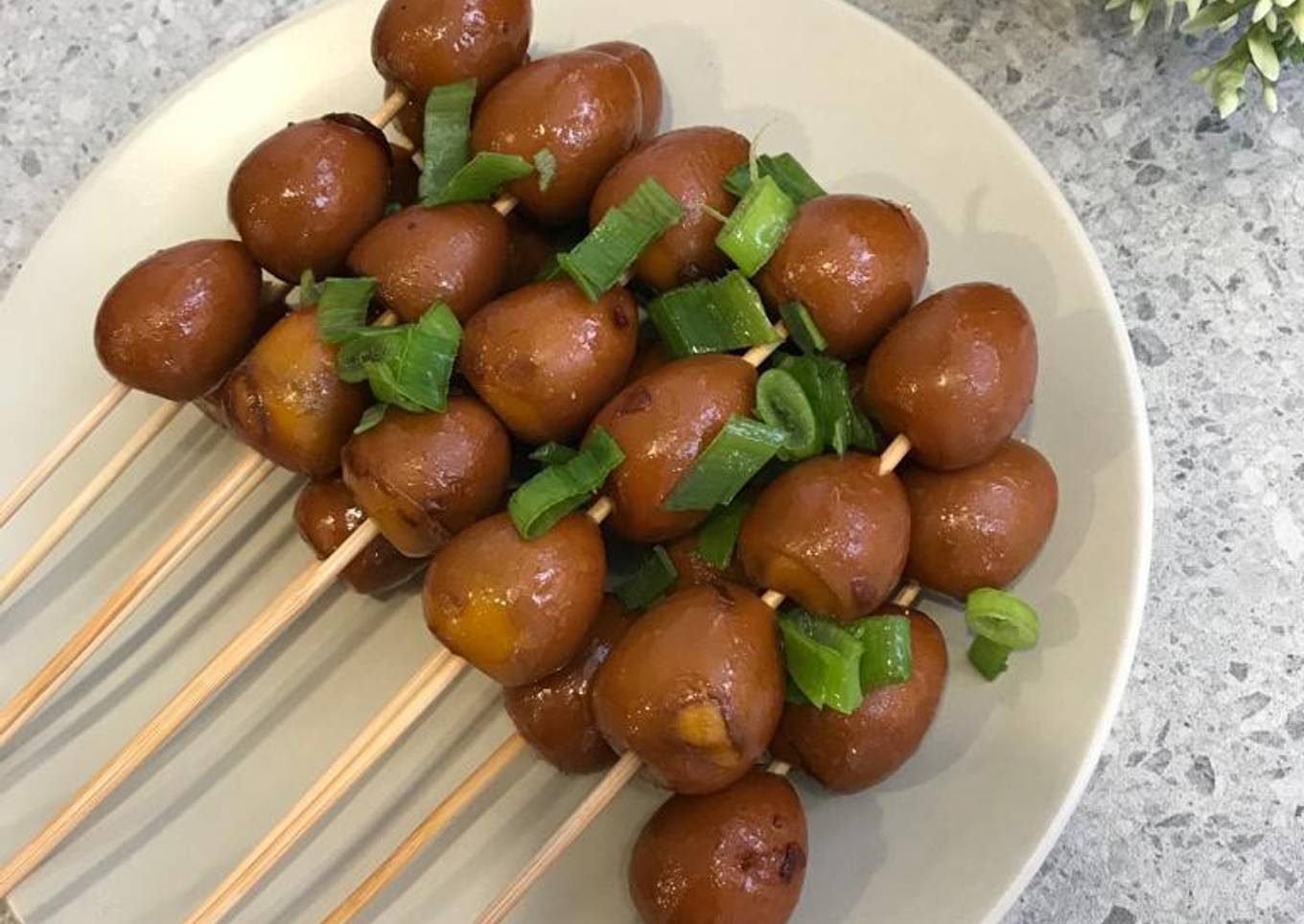 Sate Kecap Telur Puyuh