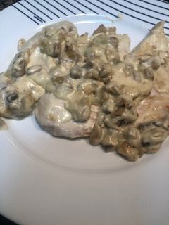 Una foto de Lomo con champiñones