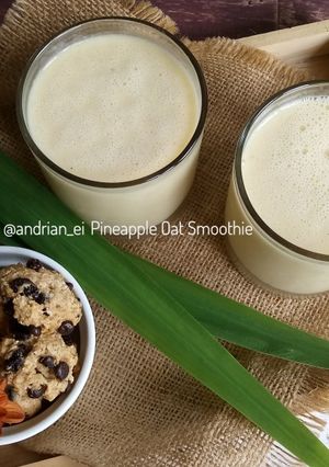 Foto resep Pineapple Oat Smoothie