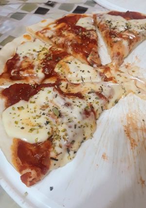 Una foto de Pizza casera!!!