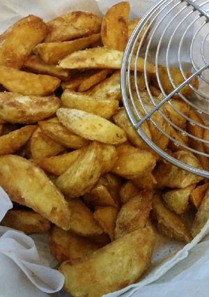 Φωτογραφία της συνταγής Πατάτες τηγανιτές τραγανές με κουρκούτι🍟