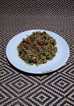 Foto resep Tumis Bunga Pepaya Udang Rebon