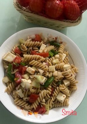 A picture of Italian Whole Wheat Pasta Salad.