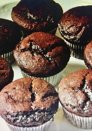 Una foto de Magdalenas de chocolate sin azúcar