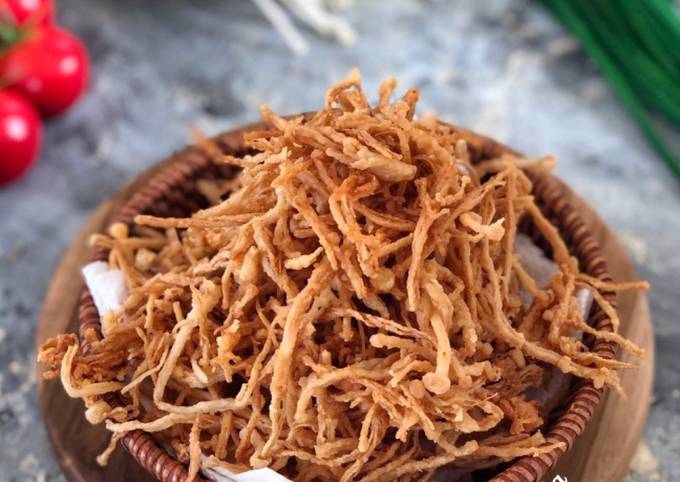 Resep Jamur Enoki Goreng Tepung Oleh Rista Arletta Cookpad