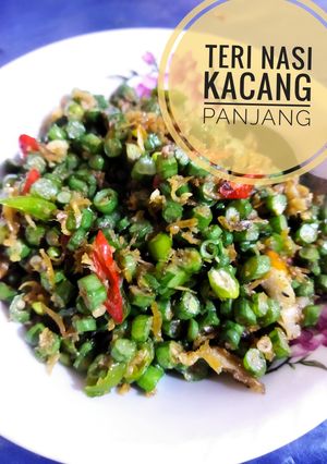Foto resep Teri Nasi Kacang Panjang
