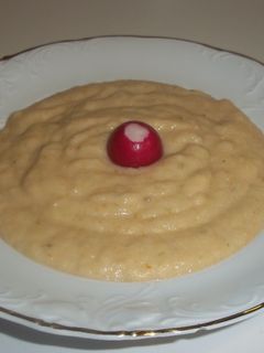 Una foto de Crema de verduras con merluza