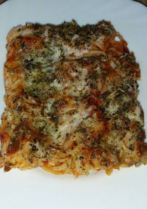 Foto principal de Tallarines al horno con verdura atún y palitos de mar