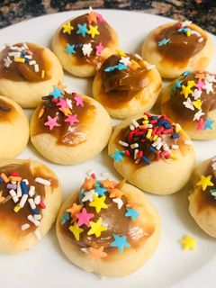 Una foto de Pepas de dulce de leche