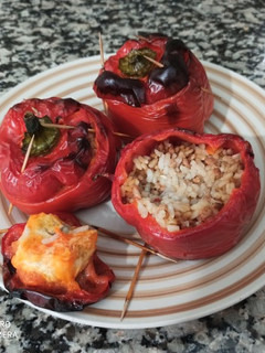 Una foto de Pimientos rellenos de arroz