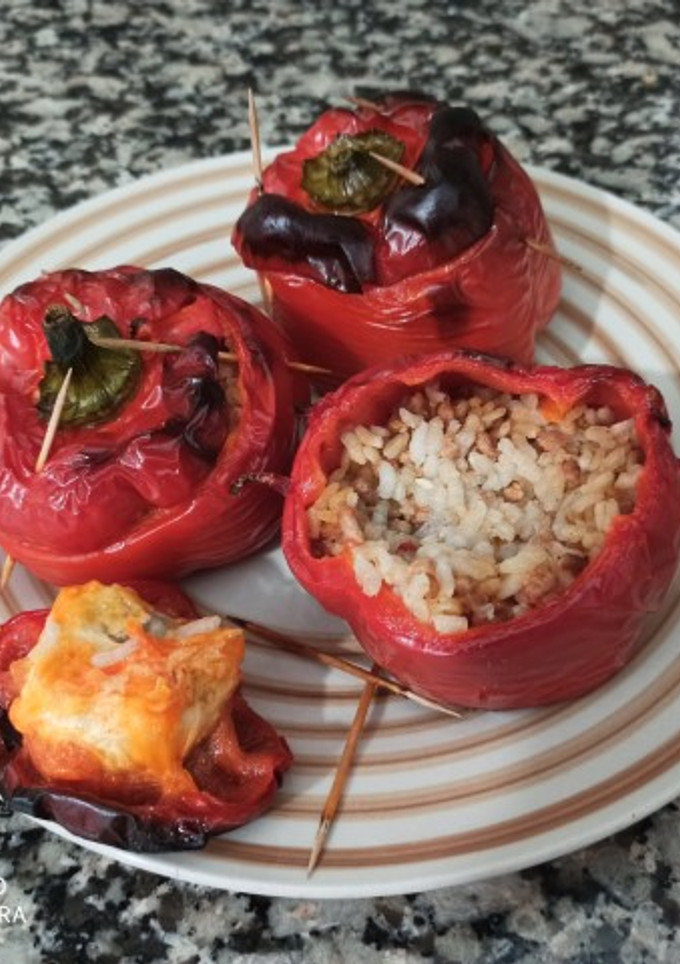 Una foto de Pimientos rellenos de arroz