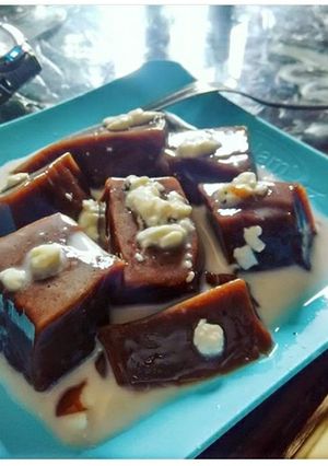 Foto resep Puding coklat dengan lelehan keju diatasnya