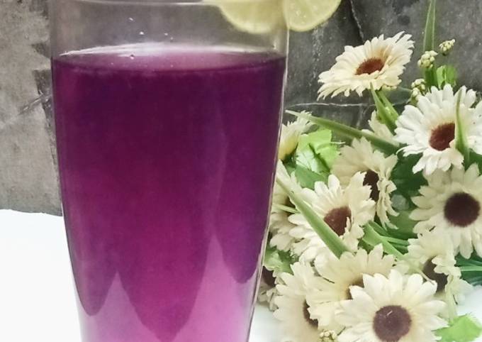 Ternyata begini loh! Bagaimana cara membuat Teh bunga telang jeruk nipis yang spesial