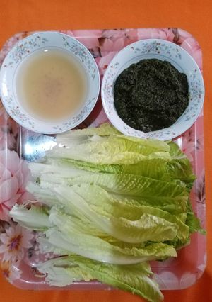 عکسی از دستور کاهو سرکه